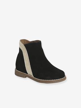 Boots bébé fille cuir zippées  - vertbaudet enfant