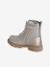 Bottines enfant fille synthétique lacées et zippées or - vertbaudet enfant 
