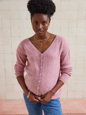 Vêtements de grossesse-Allaitement-Pull réversible devant/dos grossesse et allaitement