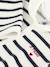 Unisex Pyjamas in Printed Striped Velour for Babies, PETIT BATEAU navy blue - vertbaudet enfant 