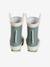 Striped Wellies for Babies printed green+striped navy blue - vertbaudet enfant 
