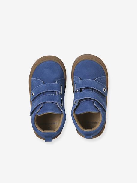 Pair of Soft Leather Boots for Babies, Designed for First Steps beige+blue+brown+chocolate+electric blue+green+ochre+sage green+set beige+set brown+set green - vertbaudet enfant 