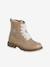Ankle Boots with Laces & Zip for Children, Designed for Autonomy nude pink - vertbaudet enfant 