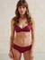 Pack of 2 embroidered lace underwired nursing bras bordeaux red - vertbaudet enfant 