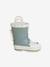 Bottes de pluie bébé détails ludiques rayé marine+vert imprimé - vertbaudet enfant 