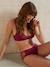 Pack of 2 embroidered lace underwired nursing bras bordeaux red - vertbaudet enfant 