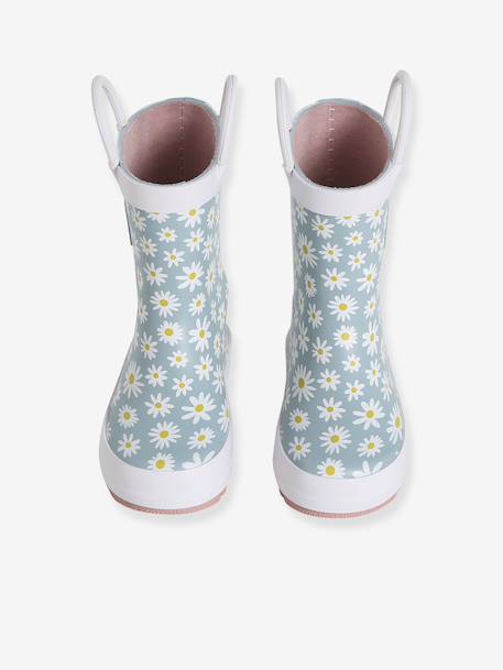 Printed Wellies for Toddlers printed beige+printed blue - vertbaudet enfant 