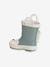 Bottes de pluie bébé détails ludiques rayé marine+vert imprimé - vertbaudet enfant 