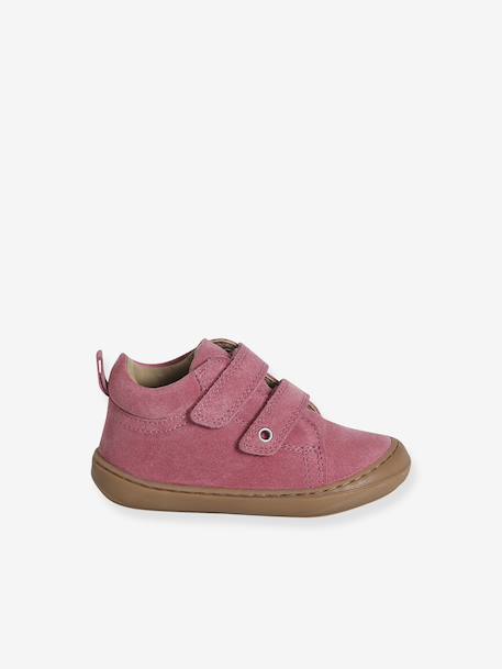 Chaussures premiers pas bébé scratch beige imprimé+bleu imprimé+bois de rose+bronze+lot rose+mauve+or+rose+rose imprimé+rose poudré+turquoise+vert imprimé - vertbaudet enfant 