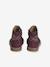 Leather Boots with Elastic, for Baby Girls black+bordeaux red+Camel+navy blue+printed beige - vertbaudet enfant 