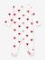 Baby unisex pyjamas in printed fleece with PETIT BATEAU hearts white - vertbaudet enfant 