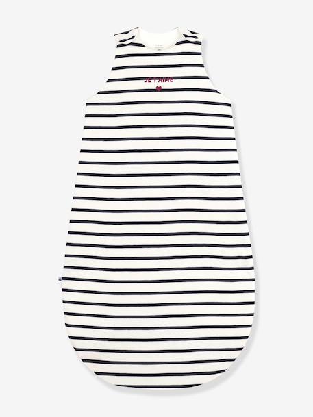 Cotton Sleeping Bag for Babies, PETIT BATEAU navy blue - vertbaudet enfant 
