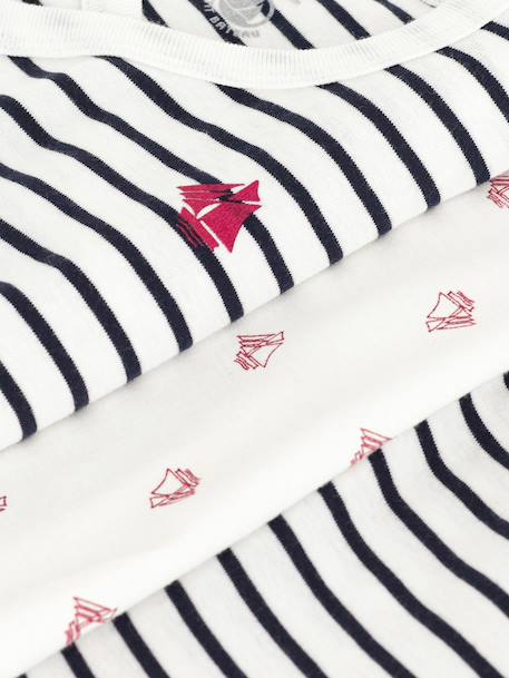 Ensemble 3 pièces bébé mixte en coton marine - vertbaudet enfant 