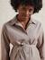 Cotton* maternity and nursing blouse taupe - vertbaudet enfant 