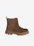 Leather Boots with Elastic & Zip for Girls camel - vertbaudet enfant 