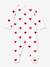 Baby unisex pyjamas in printed fleece with PETIT BATEAU hearts white - vertbaudet enfant 