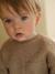 Sweat bébé en sherpa noix de pécan+vert - vertbaudet enfant 