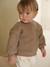 Sweat bébé en sherpa noix de pécan+vert - vertbaudet enfant 
