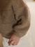 Sweat bébé en sherpa noix de pécan+vert - vertbaudet enfant 
