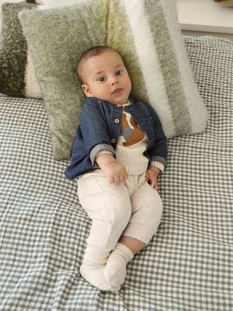 Denim Shirt for Newborns stone - vertbaudet enfant 