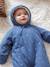 Denim Pramsuit with All-Over Print, for Newborns stone - vertbaudet enfant 