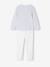 Rabbit Velour Pyjamas for Girls sky blue - vertbaudet enfant 