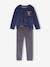 Pack of 2 Dino Velour Pyjamas for Boys caramel - vertbaudet enfant 