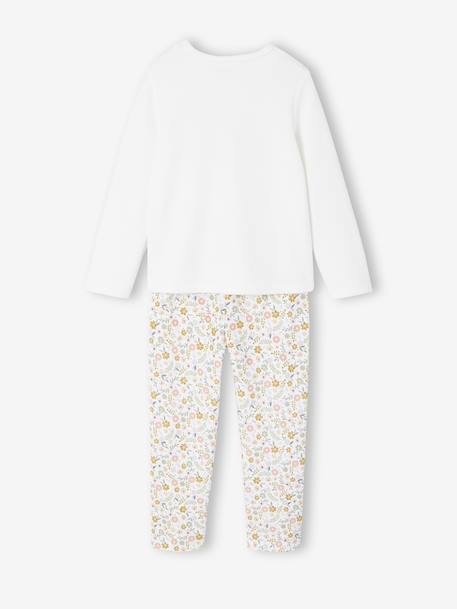 Pack of 2 Unicorn Velour Pyjamas for Girls ecru - vertbaudet enfant 