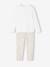 Pack of 2 Unicorn Velour Pyjamas for Girls ecru - vertbaudet enfant 