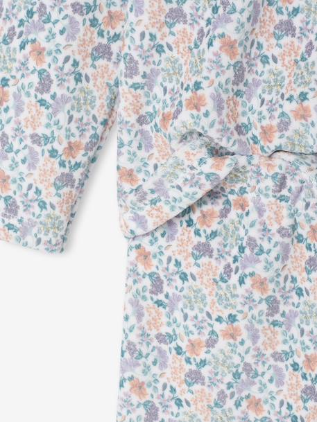 Pack of 2 Floral Velour Pyjamas for Girls ecru - vertbaudet enfant 