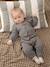 Combinaison naissance en tricot texturé vert de gris - vertbaudet enfant 