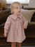 Baby dress in gingham flannel terracotta - vertbaudet enfant 