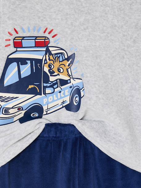 Pack of 2 'Police' Velour Pyjamas for Boys navy blue - vertbaudet enfant 