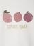 Pack of 2 Fruit Velour Pyjamas for Girls ecru - vertbaudet enfant 