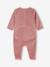 Lot de 3 pyjamas bébé mixtes en velours cappuccino+rose - vertbaudet enfant 