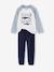 Lot 2 pyjamas garçon velours animaux polaires bleu ciel - vertbaudet enfant 