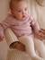 Newborn Set: Knitted Romper + Tights mauve - vertbaudet enfant 