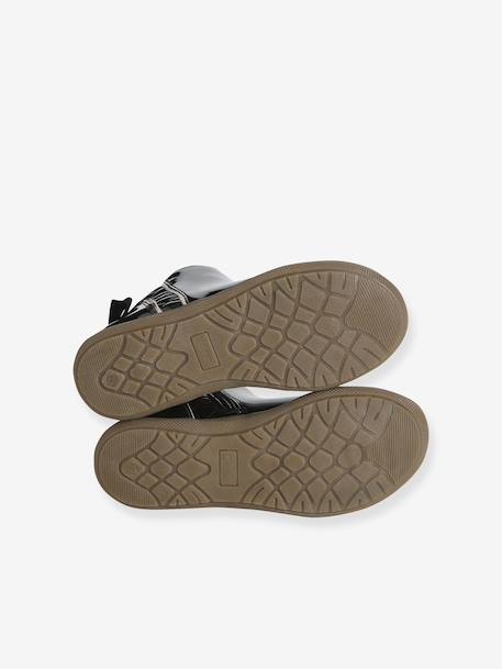 Bottines enfant fille synthétique zippées marron+noir - vertbaudet enfant 