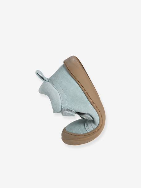 Soft Leather Ankle Boots for Babies, Designed for First Steps bronze+dusky pink+gold+mauve+printed beige+printed blue+printed green+printed pink+rose+rosy+set pink+turquoise - vertbaudet enfant 