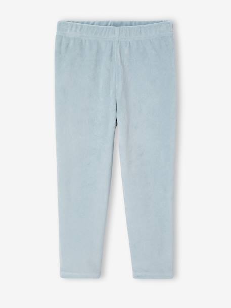 Pack of 2 Floral Velour Pyjamas for Girls ecru - vertbaudet enfant 