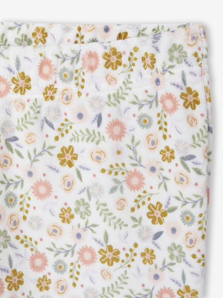 Pack of 2 Unicorn Velour Pyjamas for Girls ecru - vertbaudet enfant 
