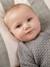 Combinaison naissance en tricot texturé vert de gris - vertbaudet enfant 