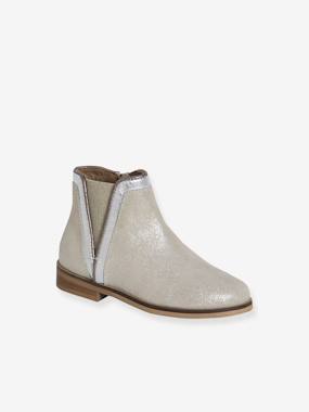-Boots enfant fille cuir zippées