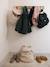 Sherpa hooded jacket for babies fir green - vertbaudet enfant 