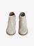 Leather Boots with Zip & Elastic for Girls black+gold+navy blue - vertbaudet enfant 