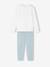 Pack of 2 Floral Velour Pyjamas for Girls ecru - vertbaudet enfant 