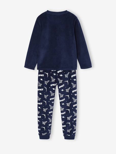 Pyjama garçon velours fusée marine - vertbaudet enfant 