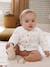 Veste bébé matelassée en velours + doudou coffret cadeau naissance écru - vertbaudet enfant 