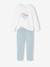 Pack of 2 Floral Velour Pyjamas for Girls ecru - vertbaudet enfant 