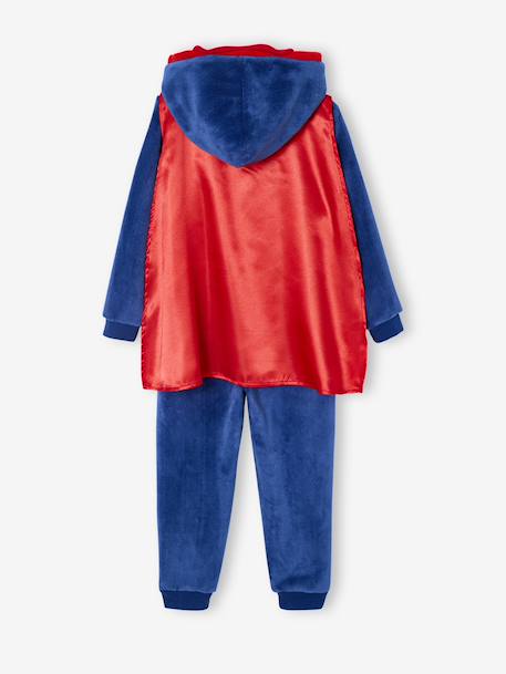 Superhero sleepsuit pyjamas: detachable cape + mask royal blue - vertbaudet enfant 